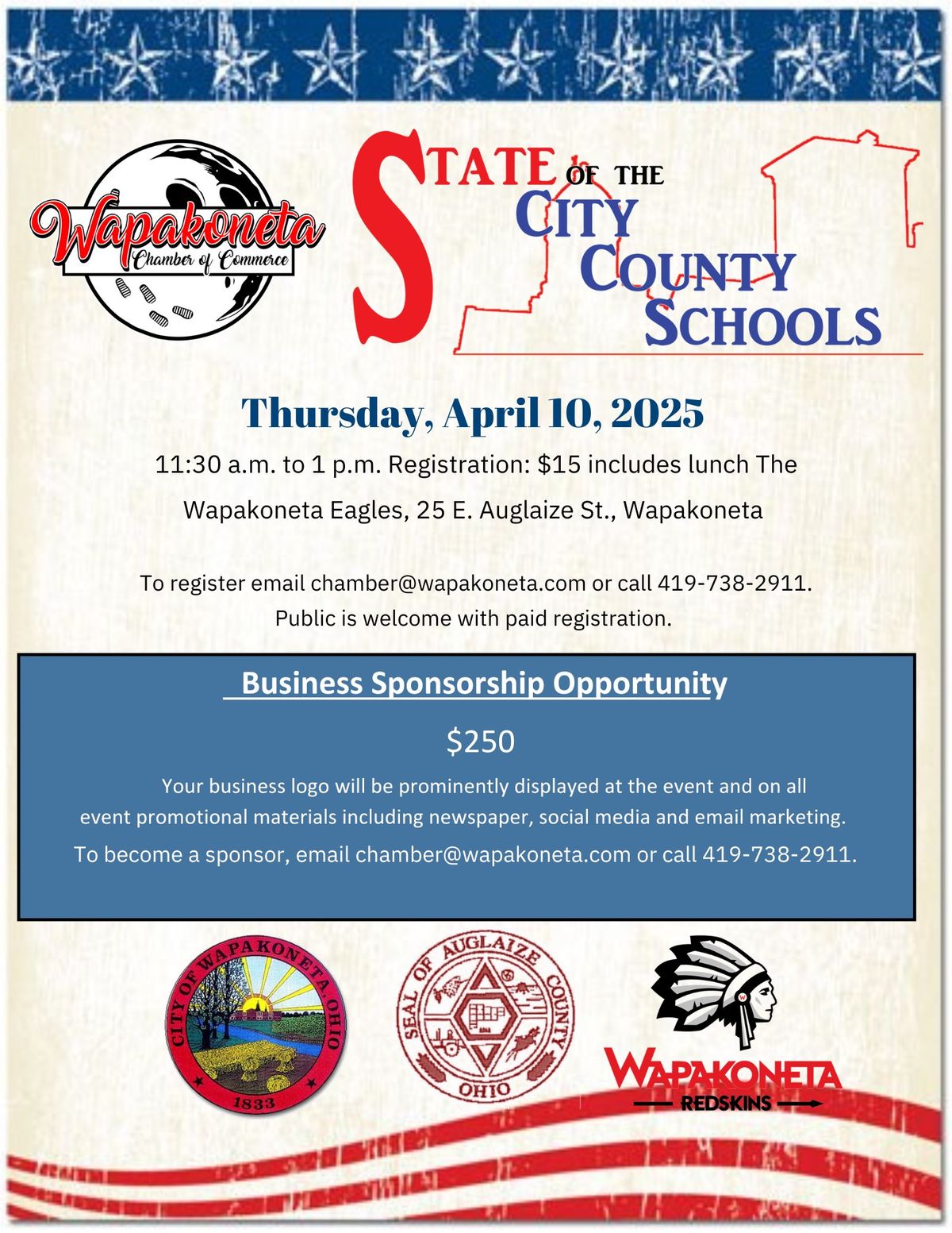 Annual State of the City, County & Schools Luncheon