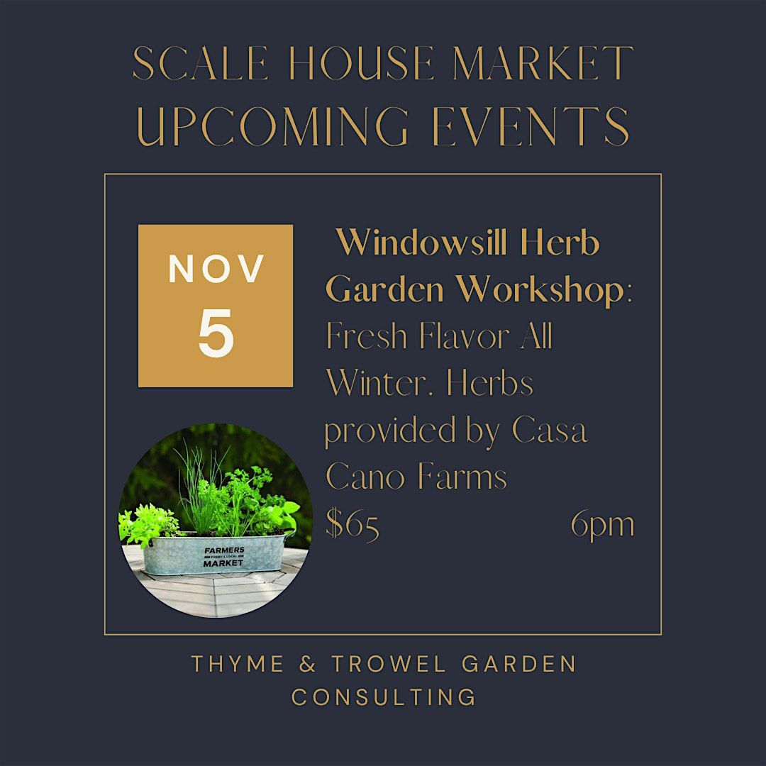 Windowsill Herb Garden Workshop