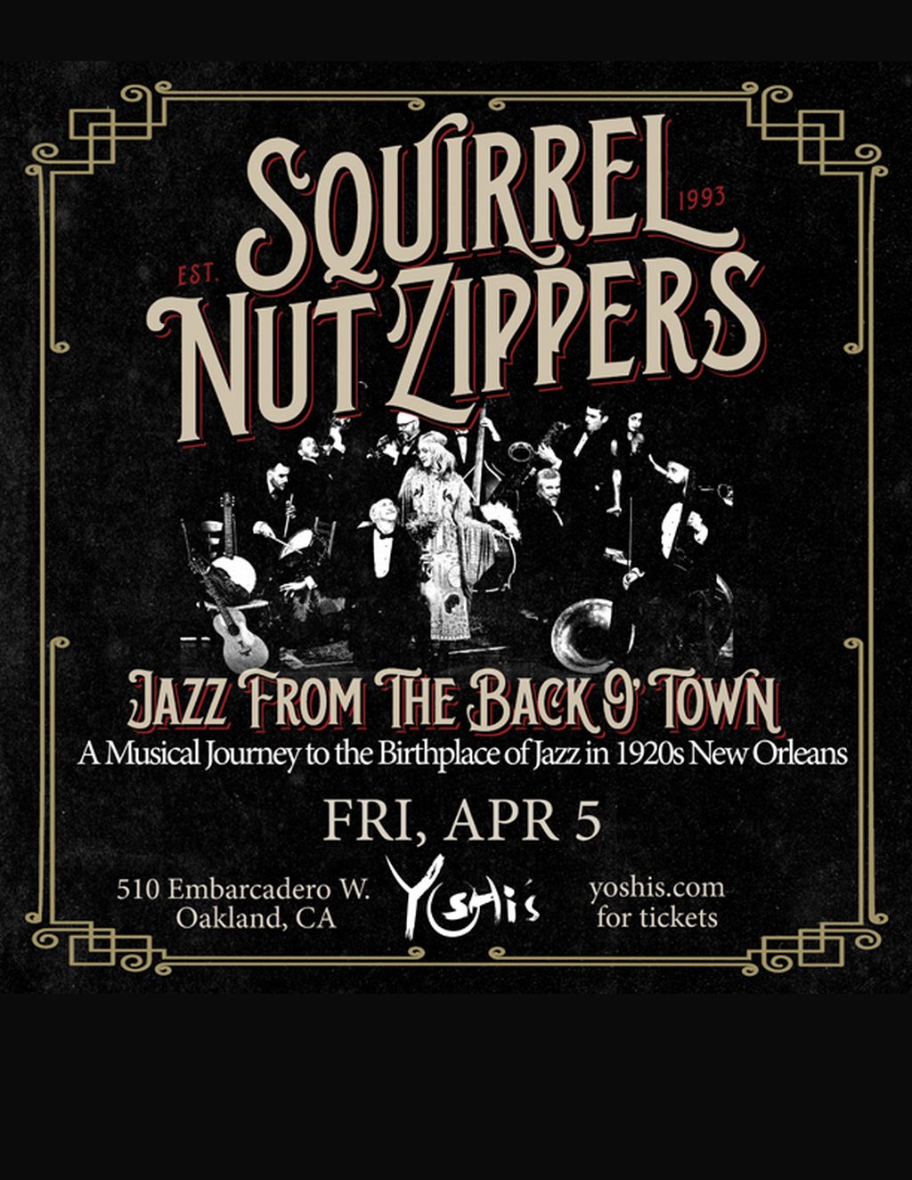 Squirrel Nut Zippers at Yoshis Jazz Club - Oakland