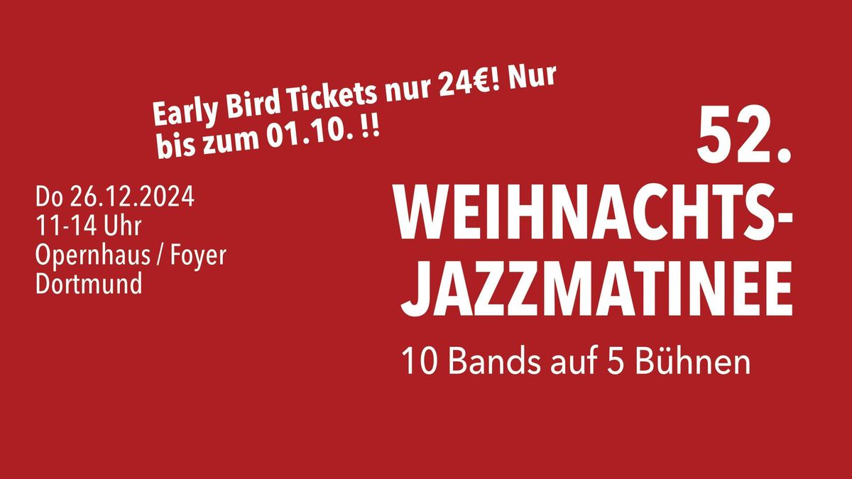 52. Weihnachtsjazzmatinee im Opernhaus