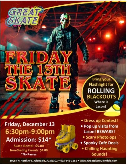 \ud83d\udd26 Friday the 13th Skate \ud83d\udd26