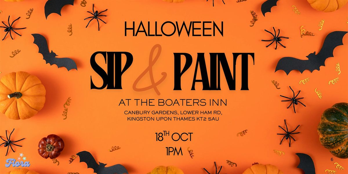 Halloween Sip & Paint at Boater\u2019s Inn in Kingston