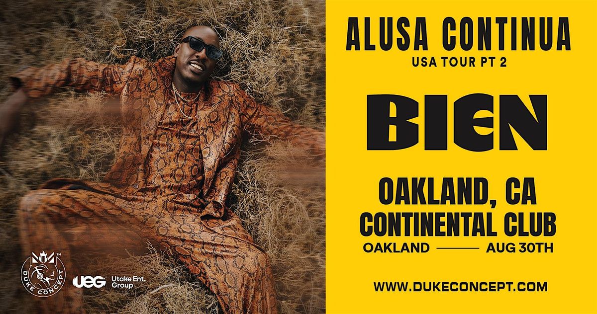 Alusa Continua Tour with BIEN live in OAKLAND