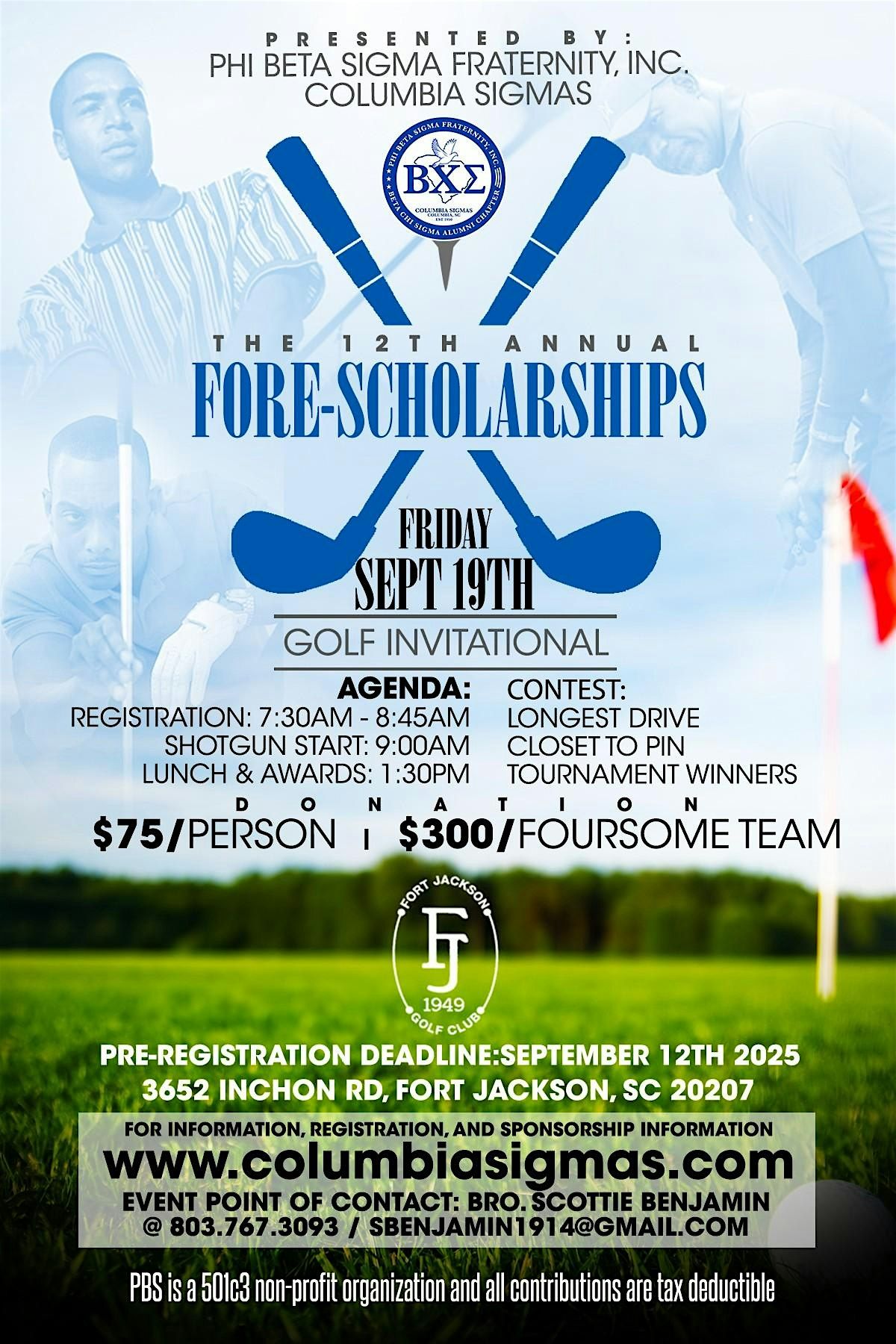 12th Annual FORE-SCHOLARSHIPS GOLF INVITATIONAL