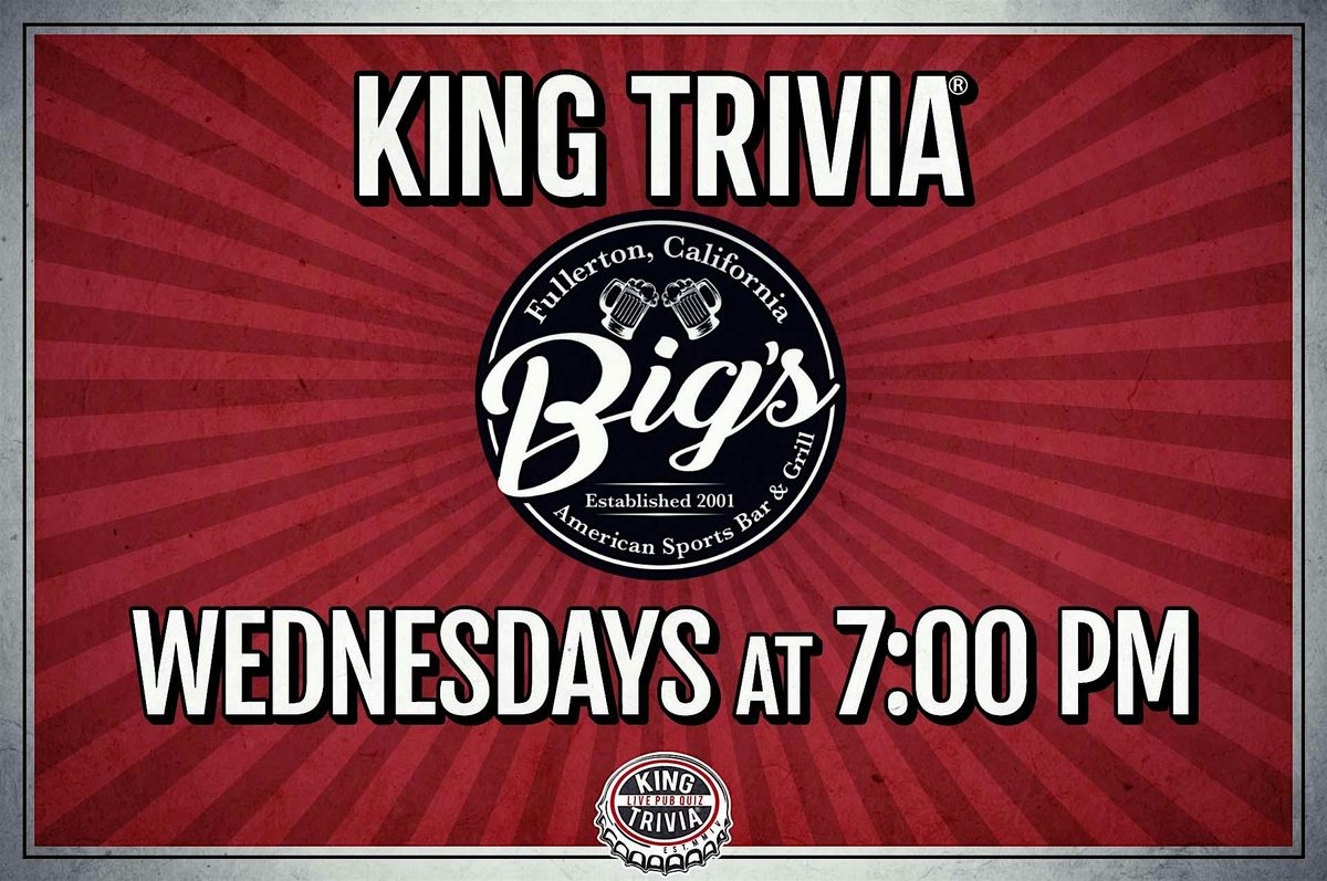 Trivia Night at Bigs Fullerton