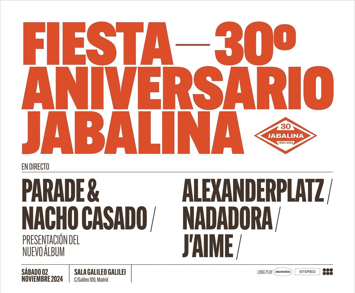 Fiesta 30\u00ba aniversario Jabalina en Madrid