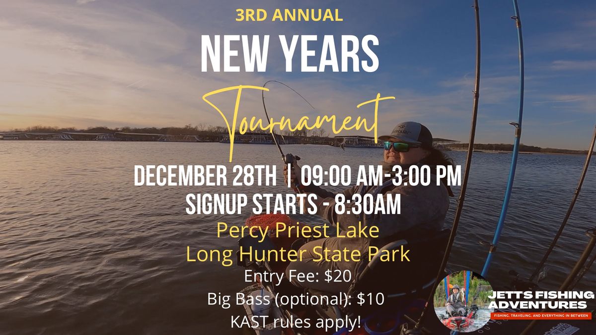 3rd Annual New Years Eve Eve Kayak tournament hosted by Jett\u2019s Fishing Adventures!!