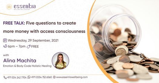 Free Talk: Five questions to create more money with access consciousness with Alina Machita