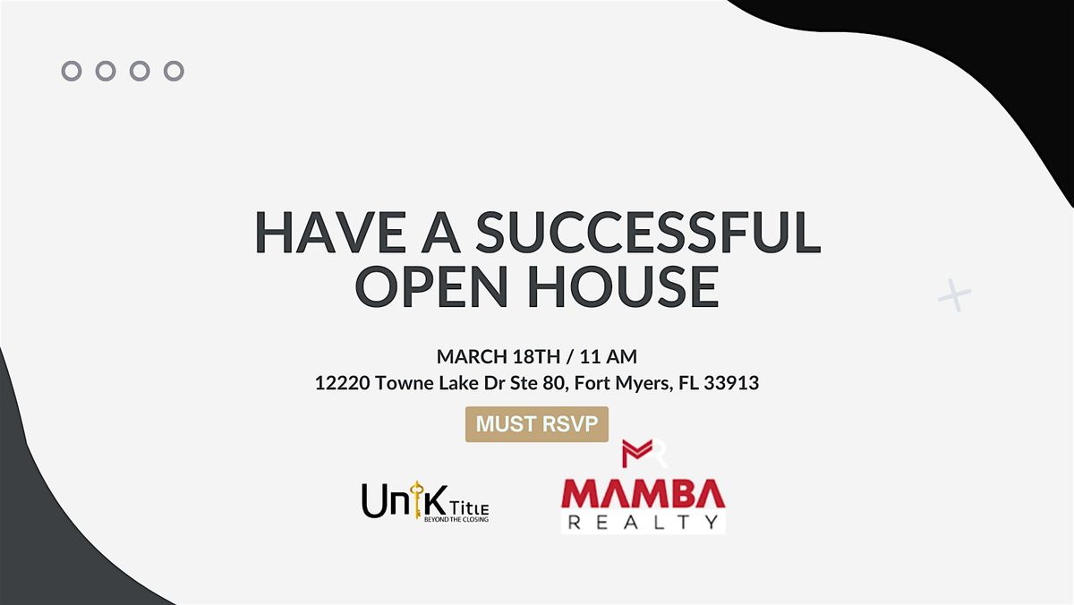 Have a Successful Open House