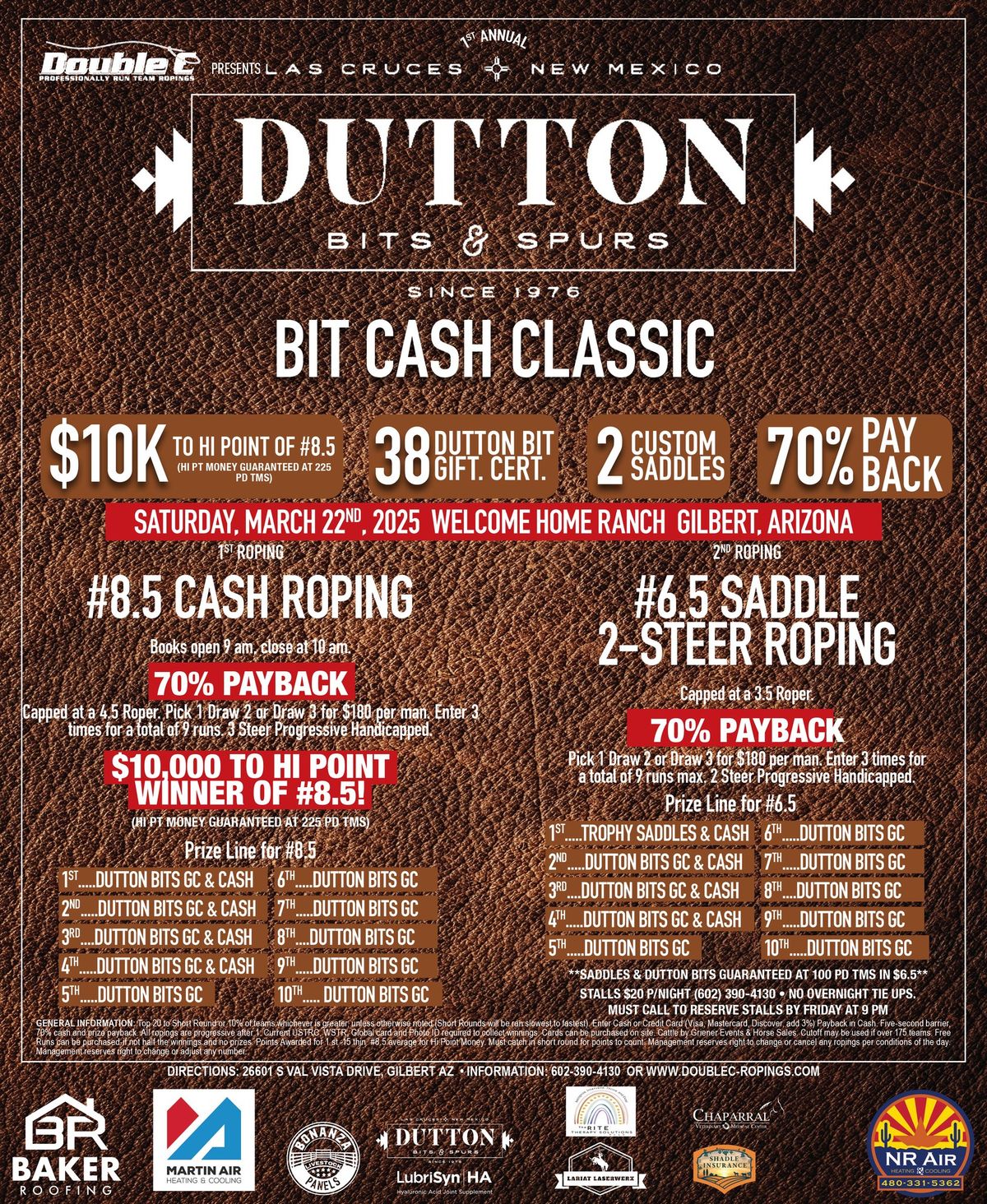 1st Annual Dutton Bit Cash Classic