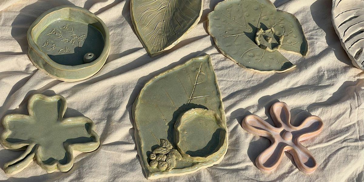 Lovely Leaf Ceramic Dish Class - Intro to Pottery Workshop