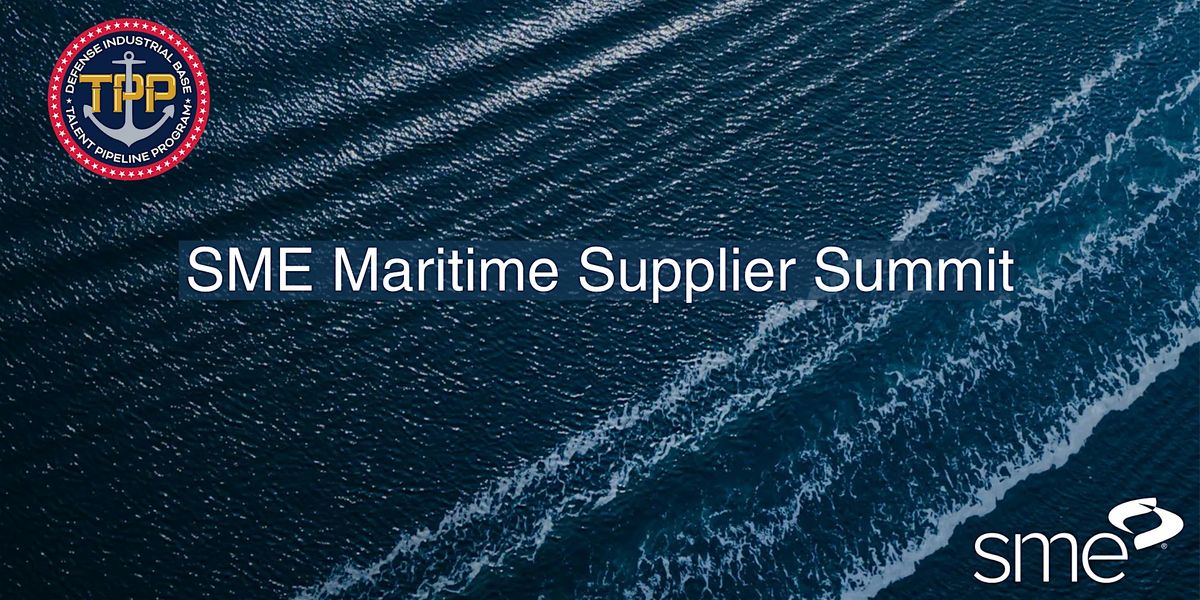 SME Maritime Supplier Summit: Powering the Maritime Supply Chain