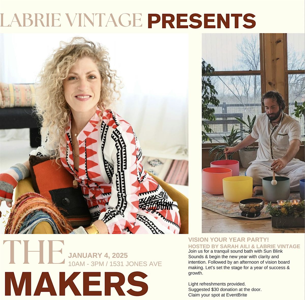 Vision Your Year with Sarah Aili, LaBrie Vintage & Sun Blink Sounds