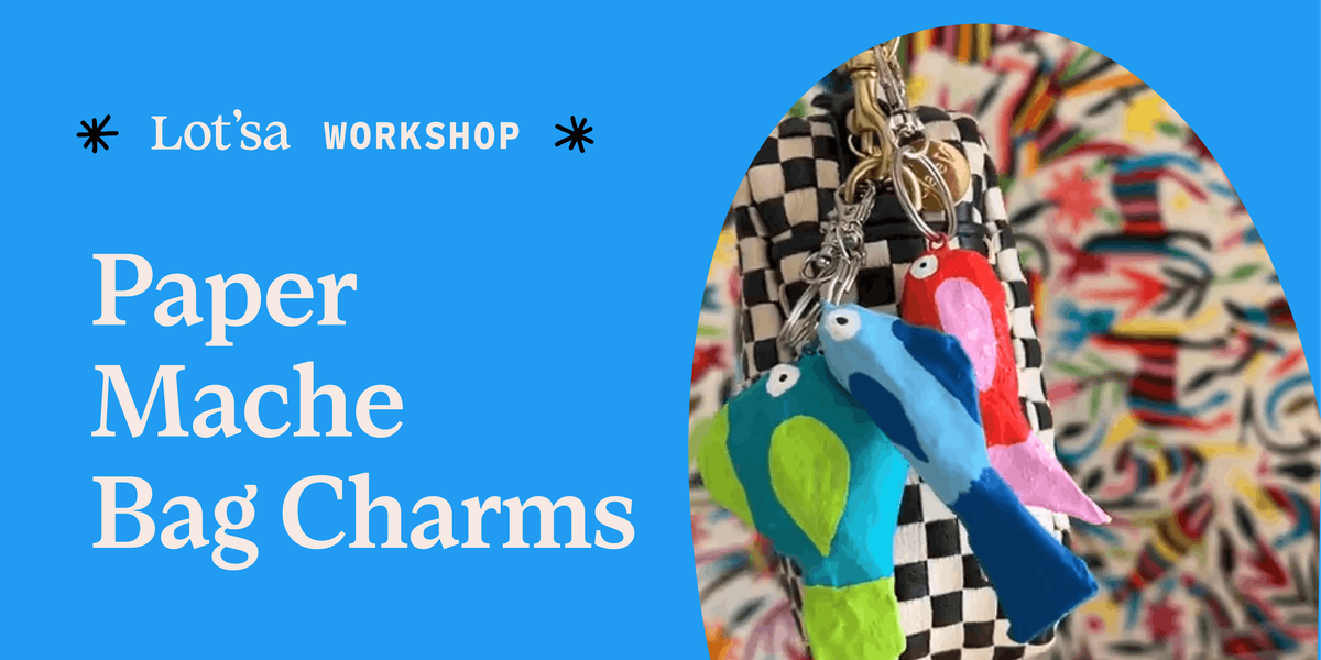 Paper Mache Bag Charms