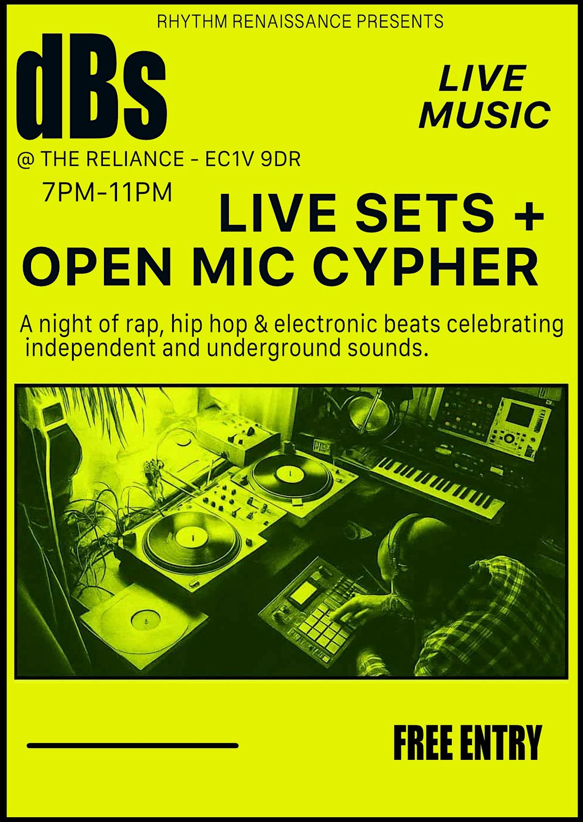 dBs - Live Beats & Open Mic Cypher
