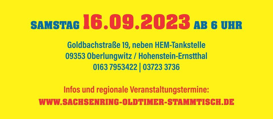42. Gro\u00dfer Veteranenbasar\/Teilemarkt in Hohenstein-Ernstthal