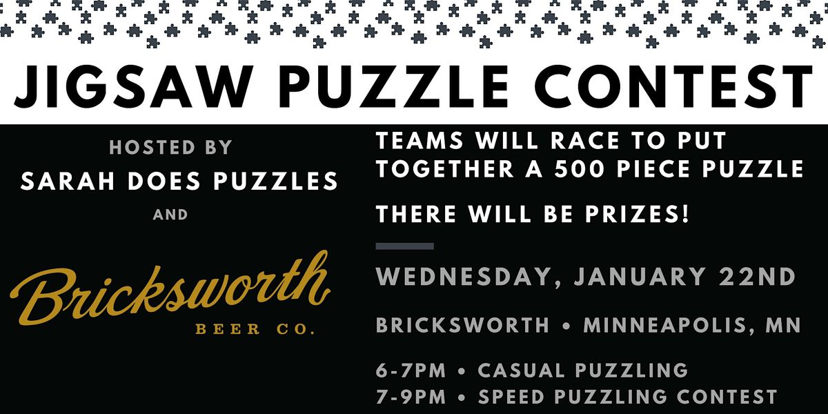 Team Jigsaw Puzzle Contest at Bricksworth Beer Co. North Loop - Jan 2025