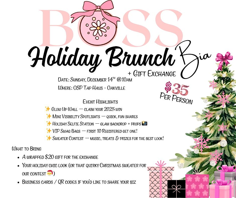 Boss BIA Holiday Brunch + Gift Exchange
