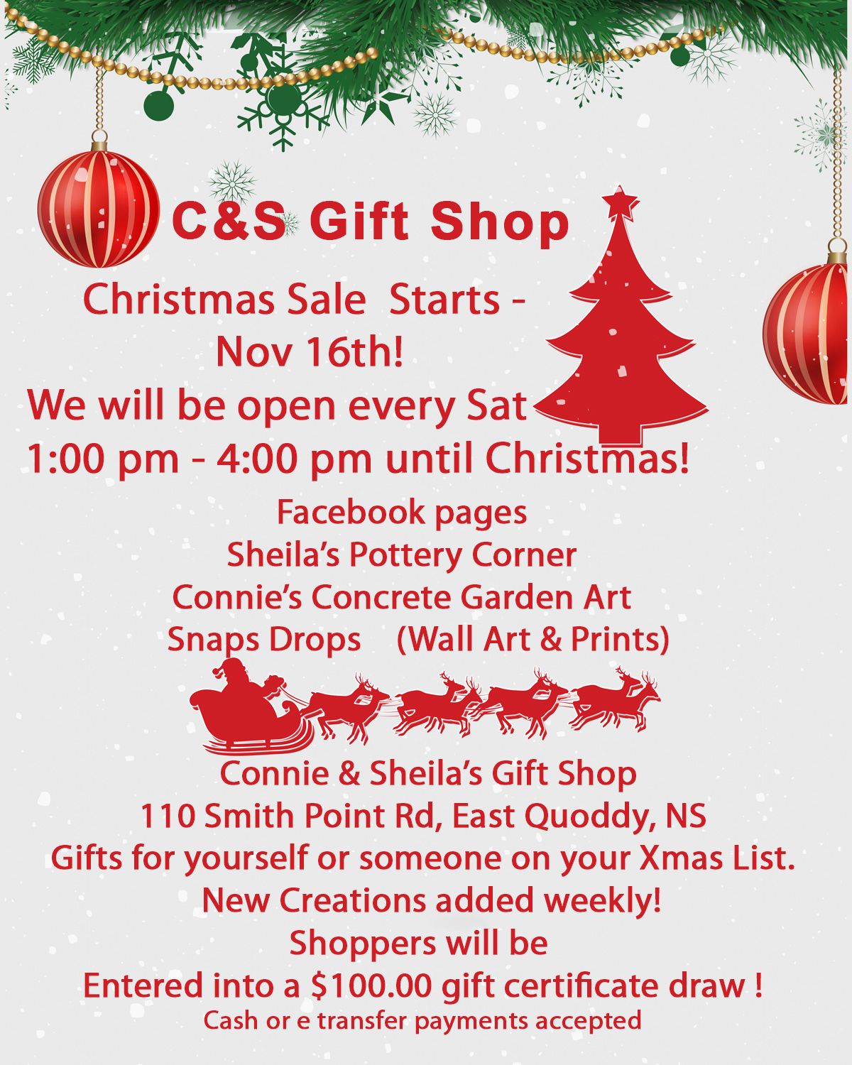 Connie & Sheila's Christmas Sale