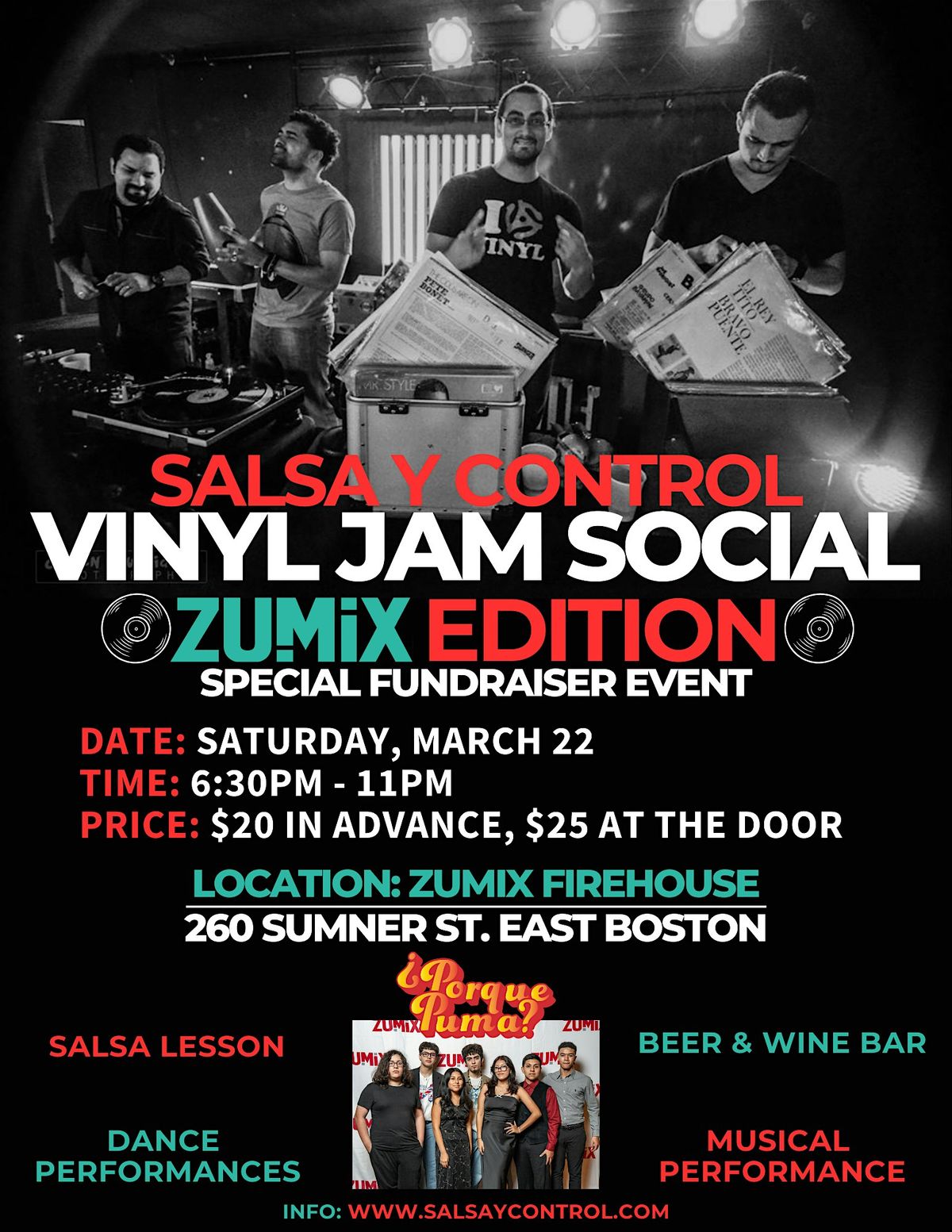 Salsa y Control Vinyl Jam Dance Social: Zumix Edition