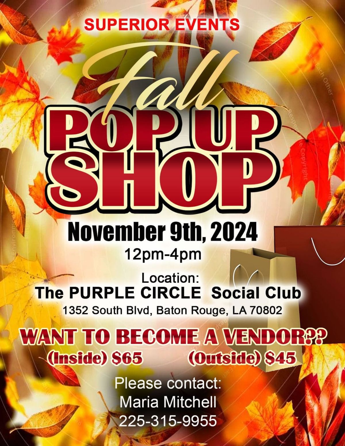 FALL PopUp Shop 