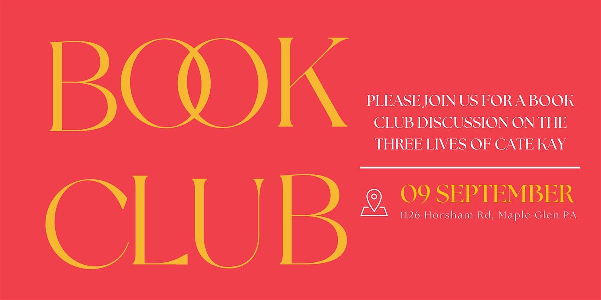 Book Club Night: The Three Lives of Cate Kay