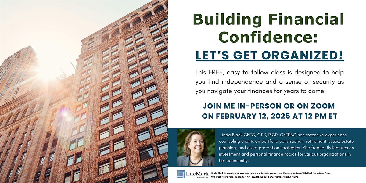 Building Financial Confidence: Let's Get Organized