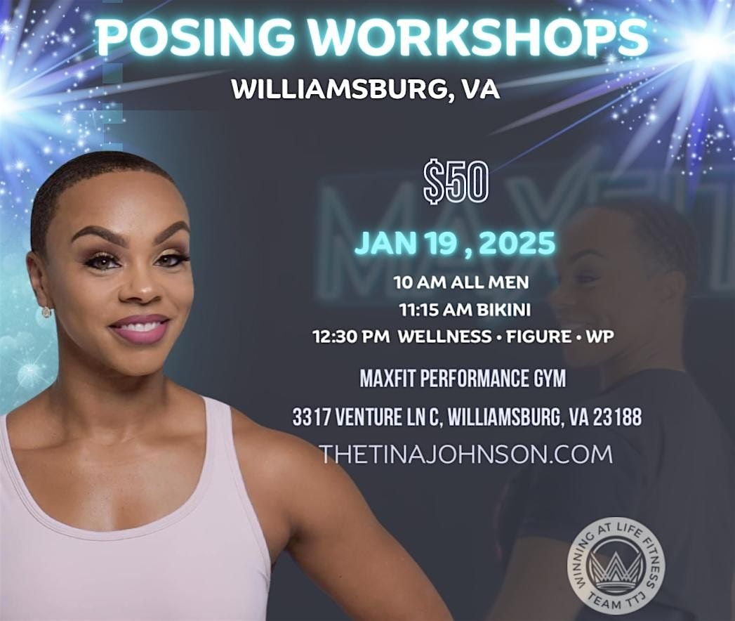 Jan 19, 2025 Posing Workshop  in Williamsburg, VA