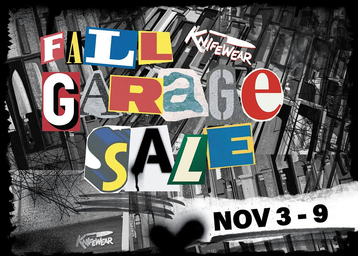 Knifewear Fall Garage Sale