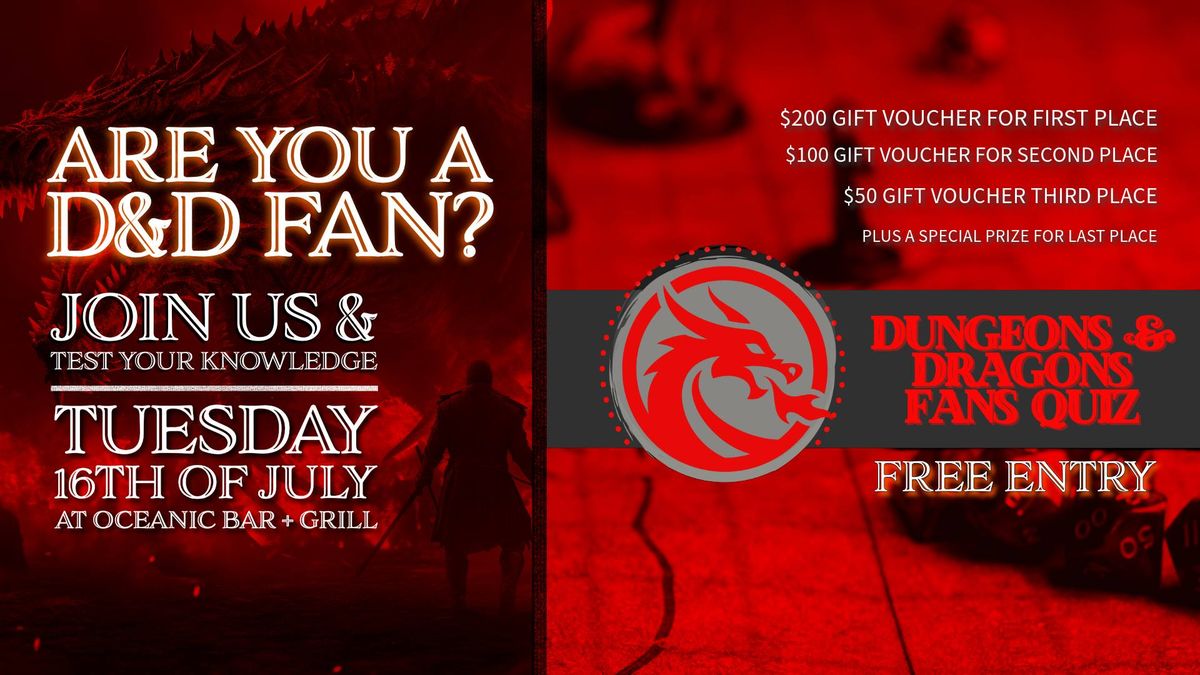 FREE TO PLAY. Dungeons & Dragons Quiz at OBG