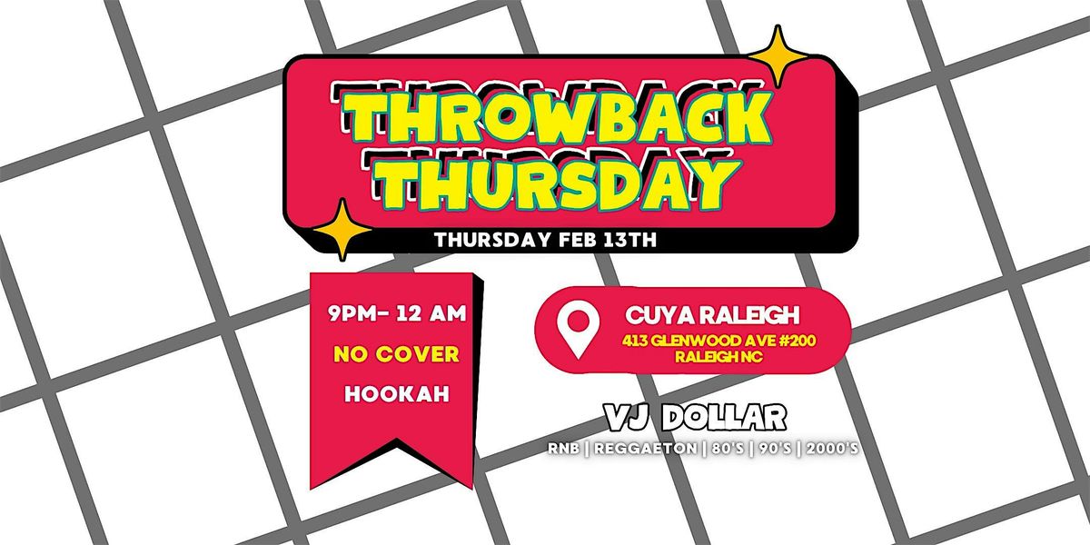 Throwback Thursday - No Cover