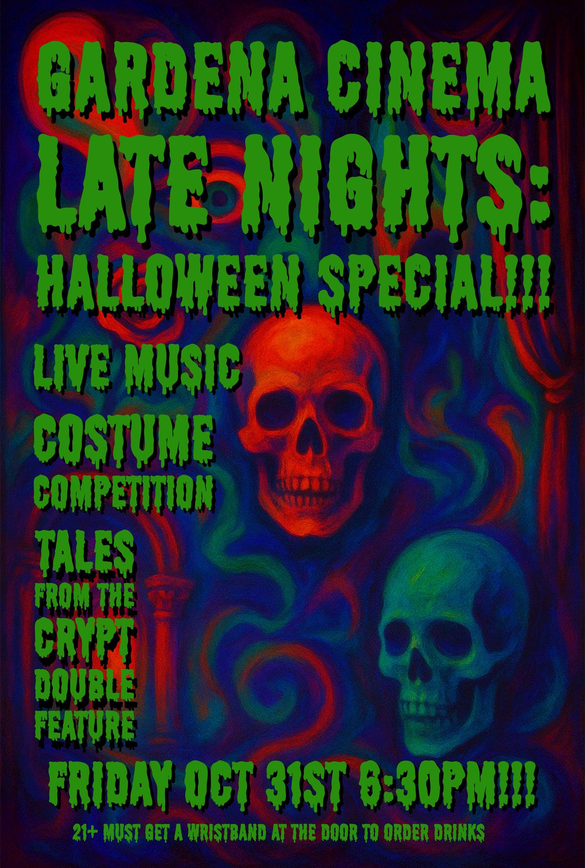 GARDENA CINEMA LATE NIGHTS: HALLOWEEN SPECIAL (Fri 10\/31) 7:30pm