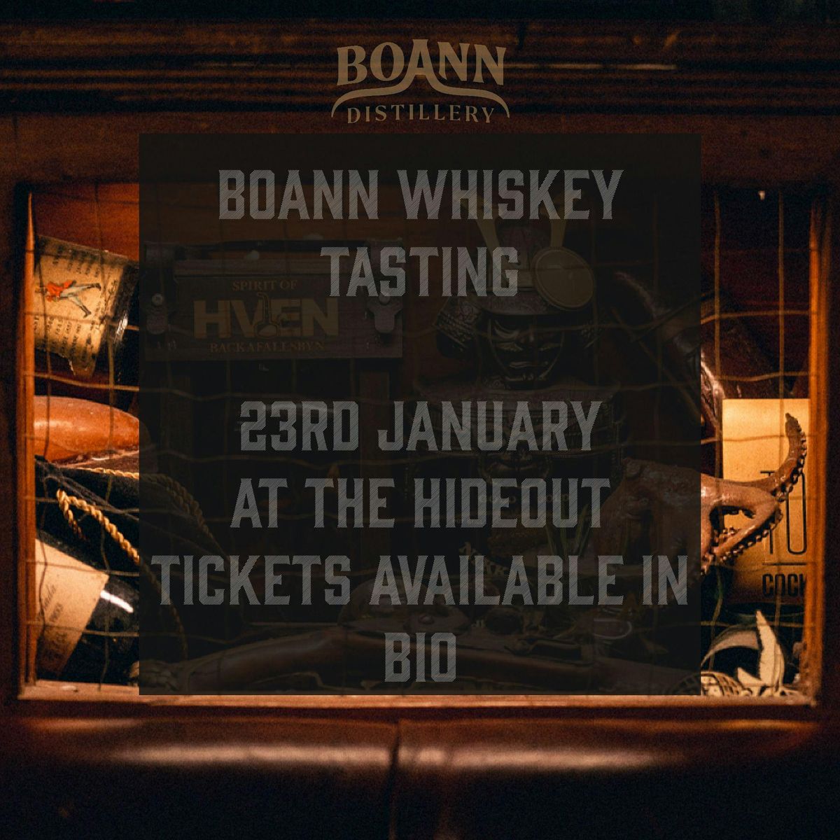 Hideout Presents: Boann Tasting