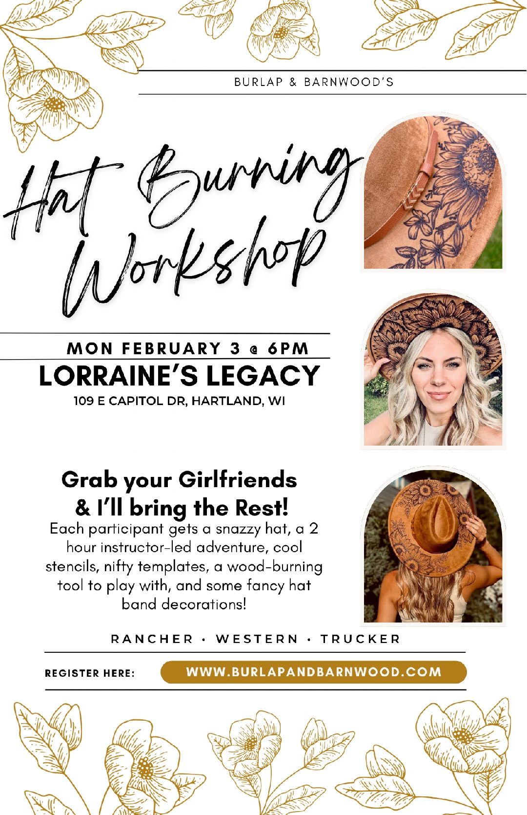 Hat Burning Workshop