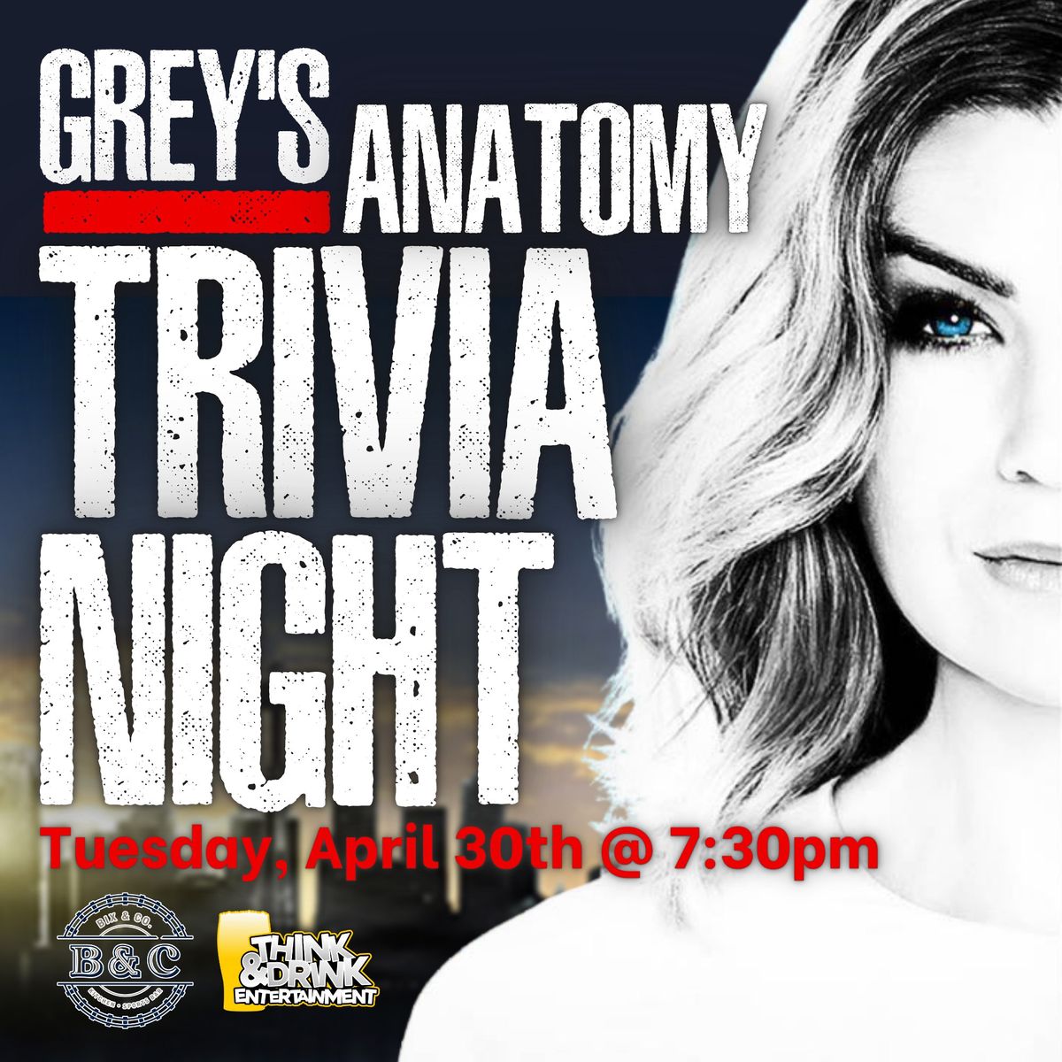 Grey's Anatomy Trivia @ Bix & Co. (West Des Moines, IA) \/ Tuesday, April 30th @ 7:30pm
