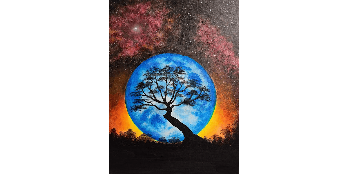 Enchanted Blue Moon - Paint and Sip in Tyler | Classpop!\u2122