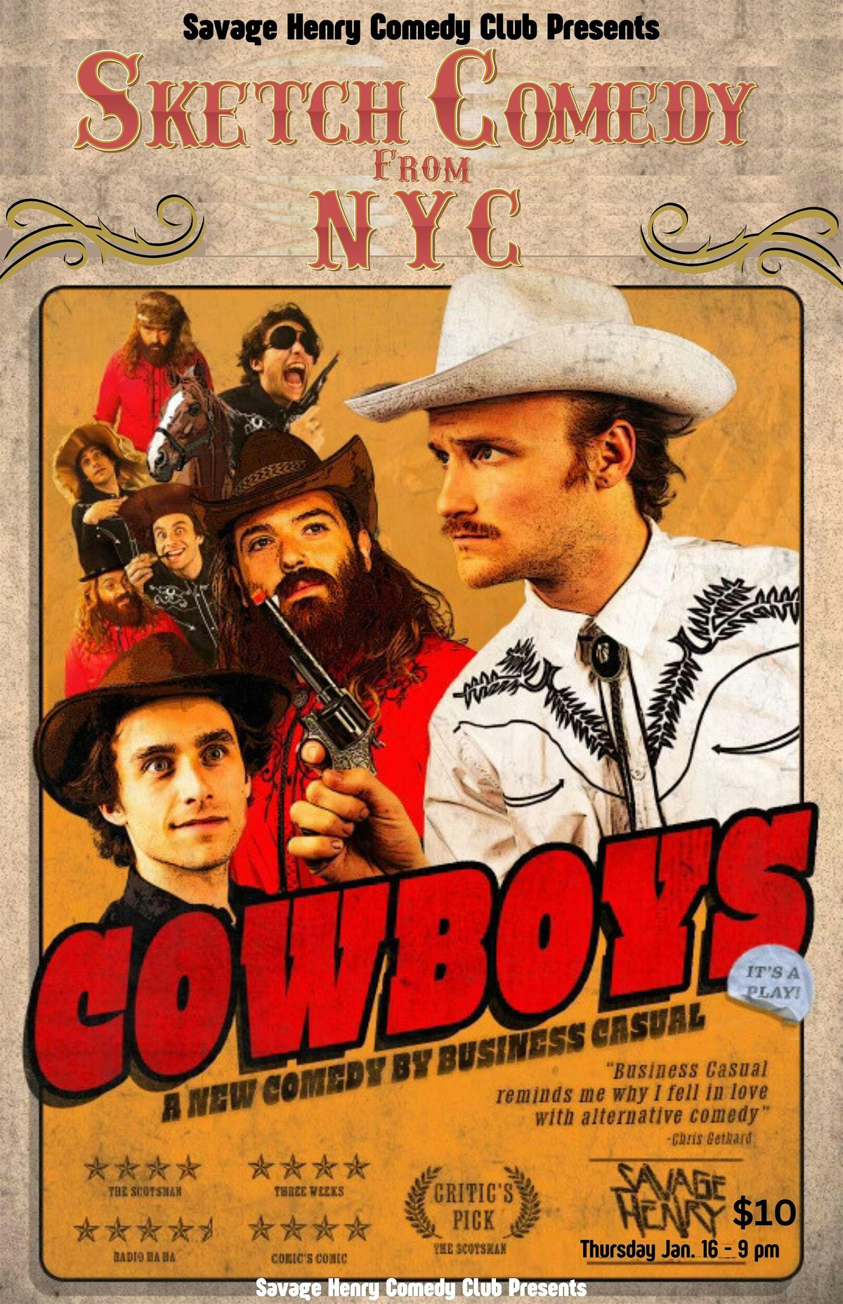 Cowboys: A Comedy from the sketch group Business Casual