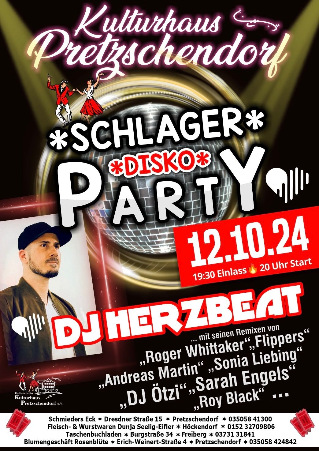 Party Schlager Disko mit DJ HERZBEAT & DJ Party Team