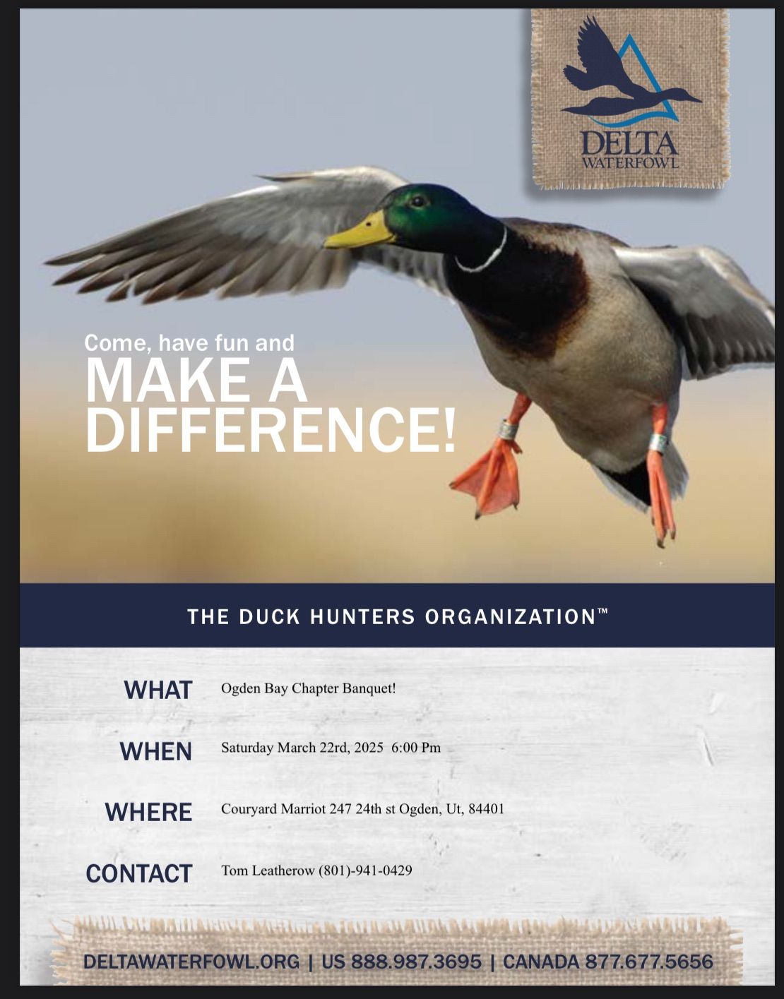 Ogden Bay Delta Waterfowl Banquet