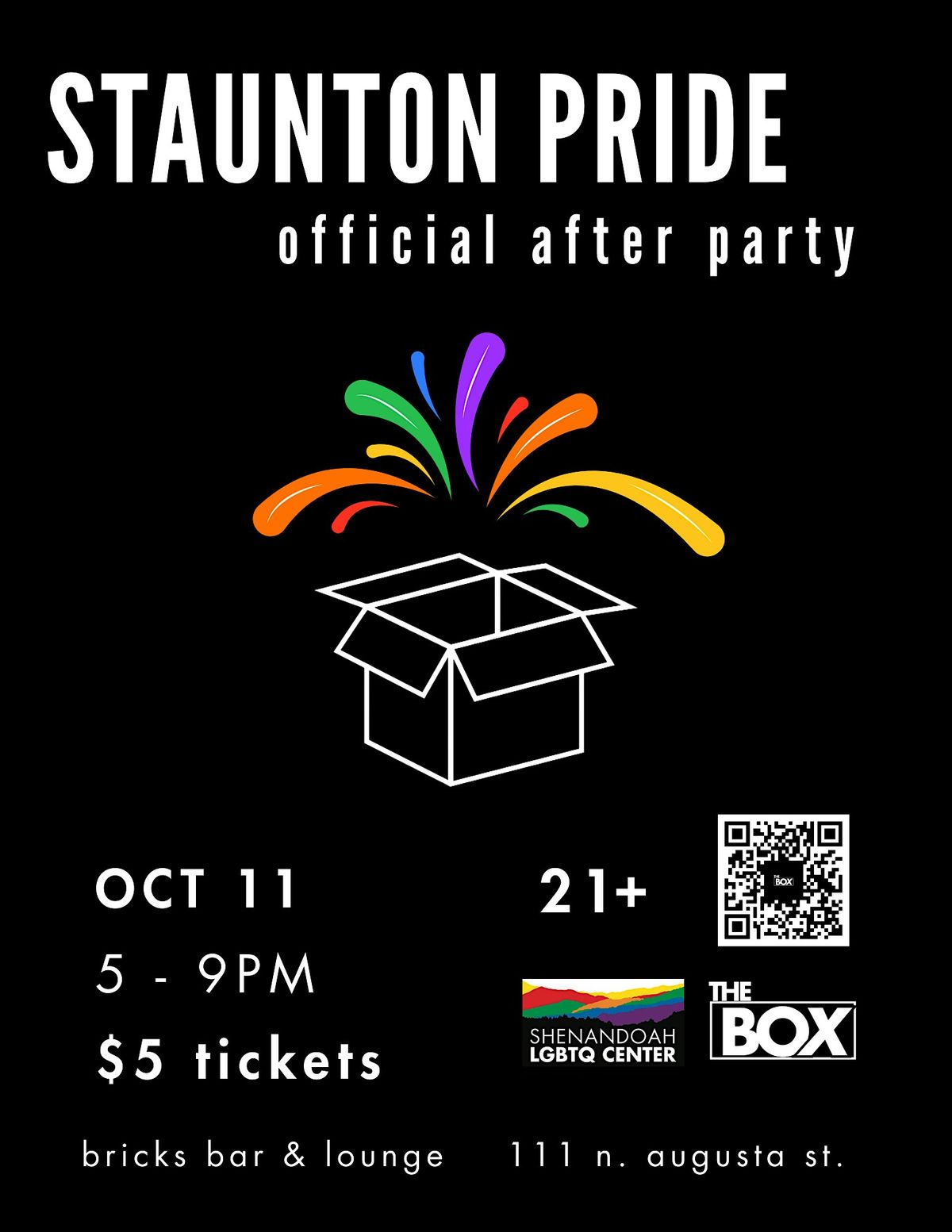 STAUNTON PRIDE OFFICIAL AFTER PARTY!
