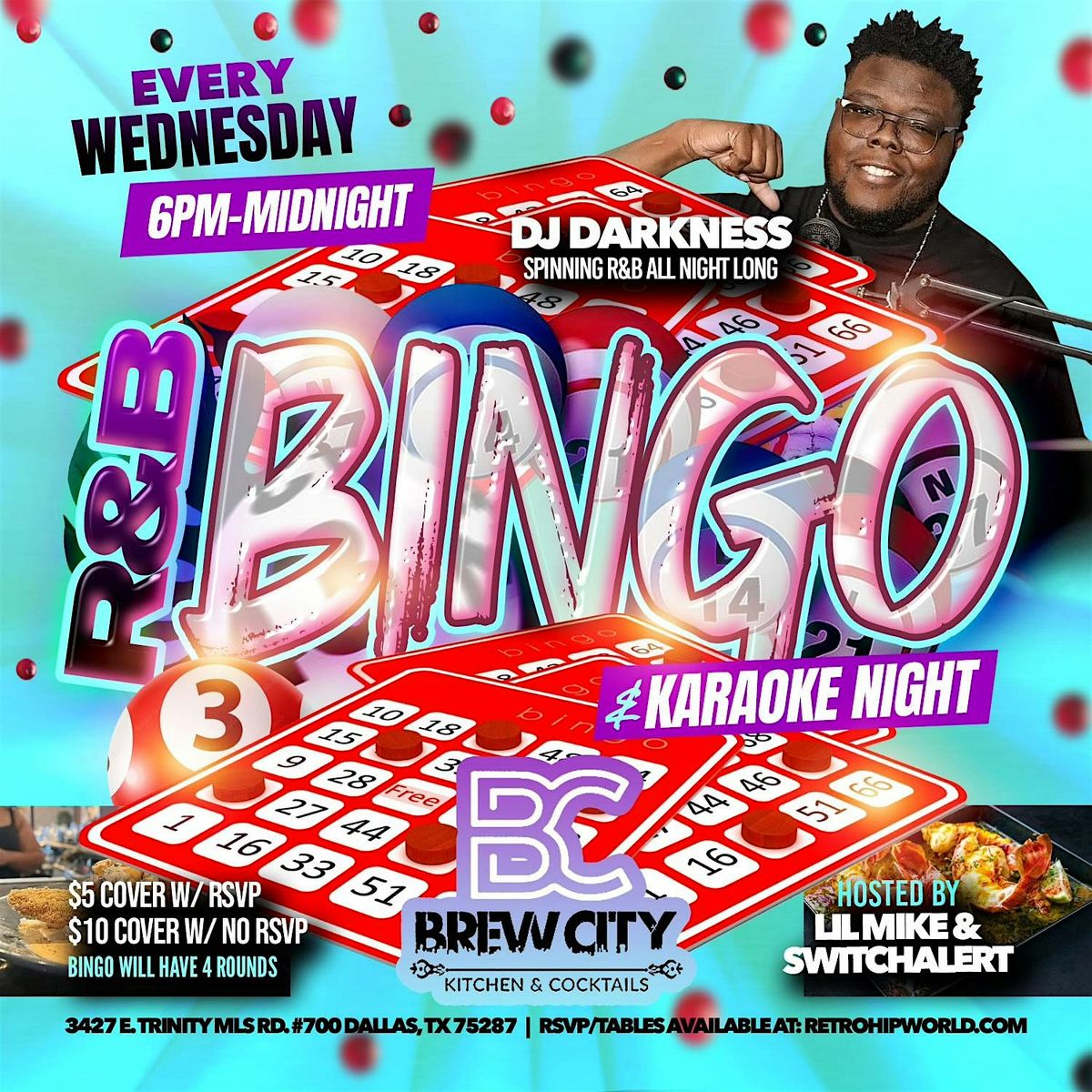 WEDNESDAY R&B BINGO + KARAOKE NIGHT  @ Brew City