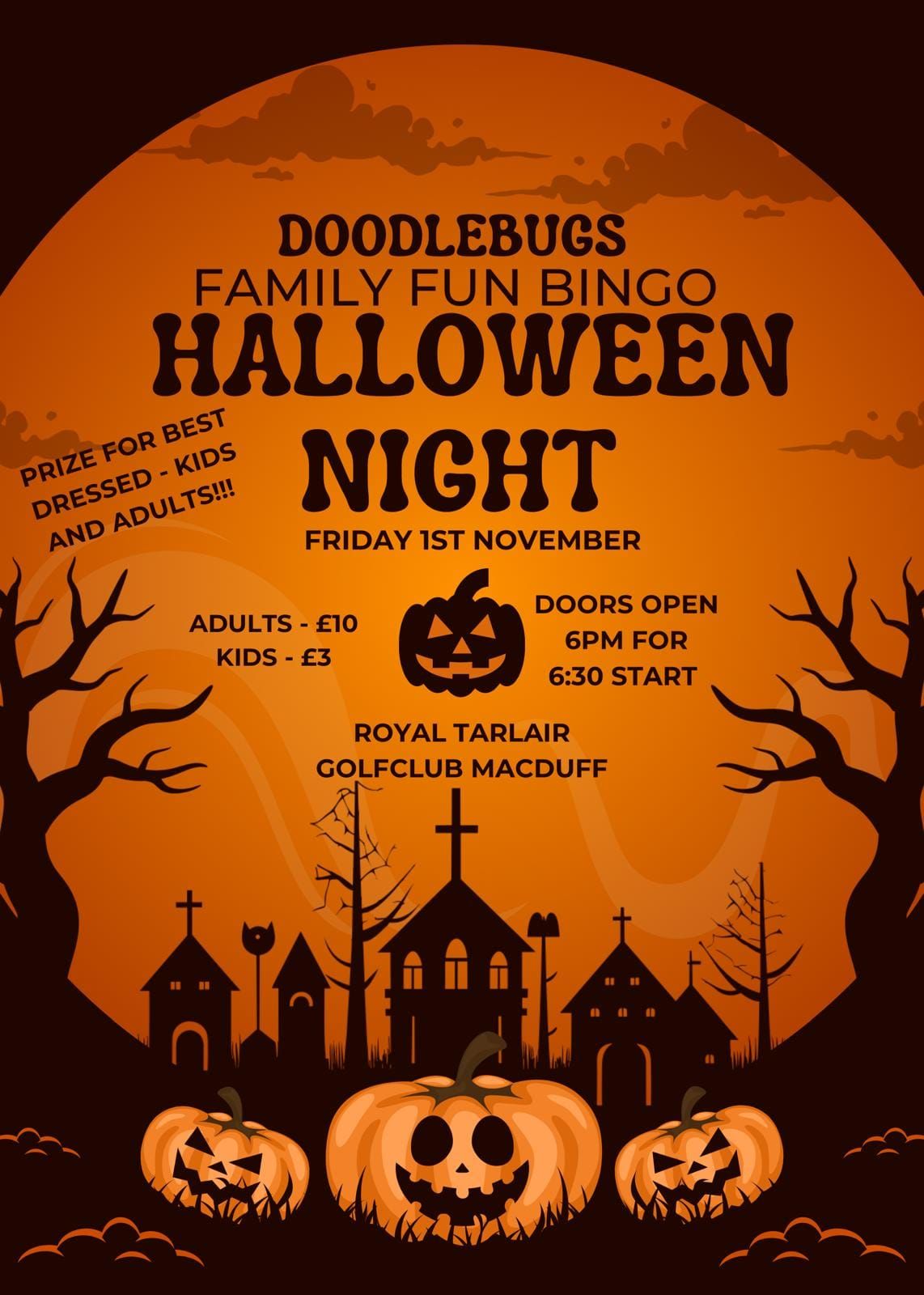 Doodlebugs Halloween Bingo