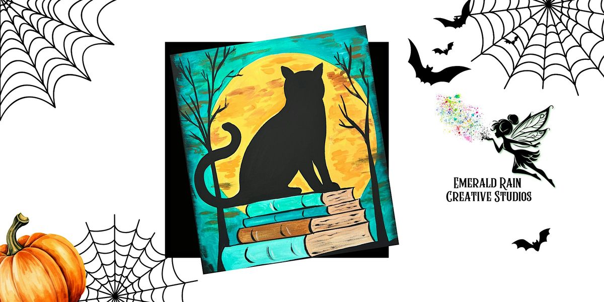 Cat & the Moon Paint Party