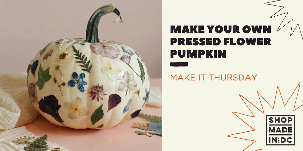Make It Thursday: Pressed Flower Pumpkins