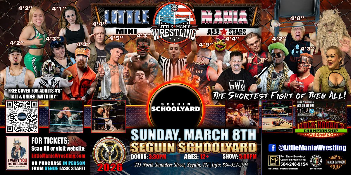Seguin, TX - Little Mania Mini Wrestling @ Seguin Schoolyard