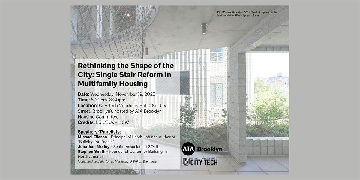 Rethinking the Shape of the City: SingleStair Reform in Multifamily Housing