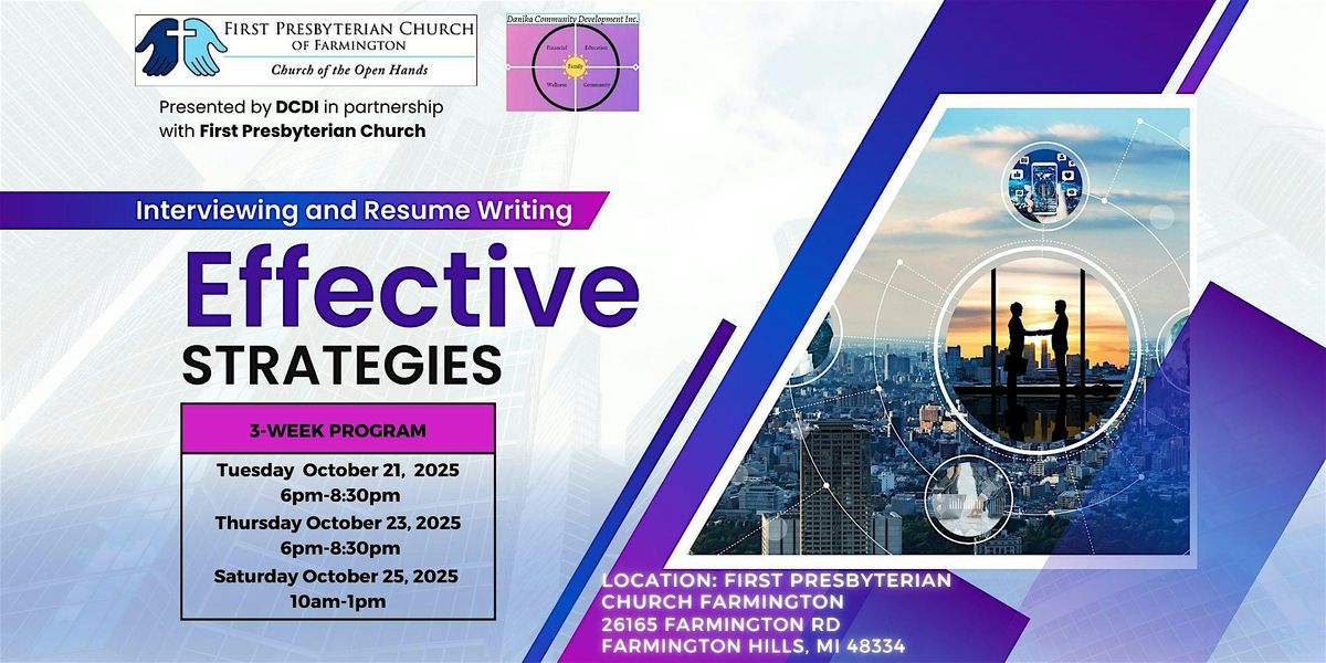 Interviewing & Resume Writing Effective Strategies