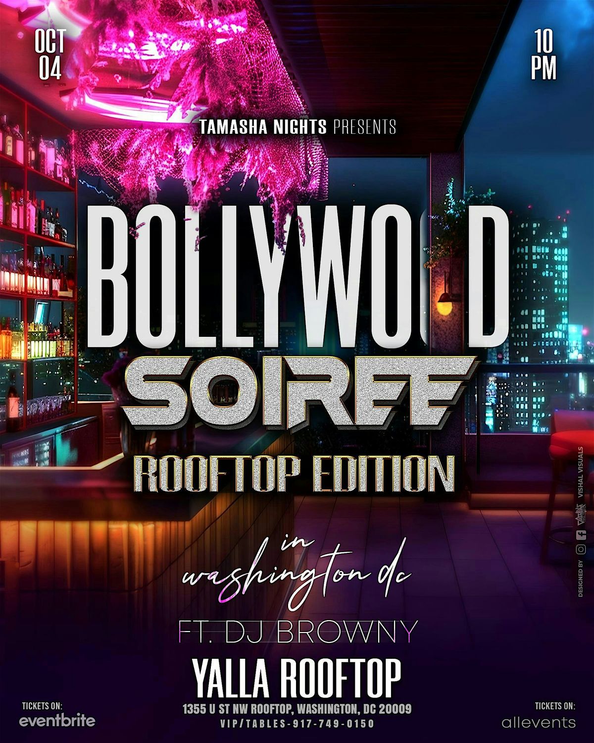 D.C. BOLLYWOOD SOIREE @YALLA ROOPFTOP