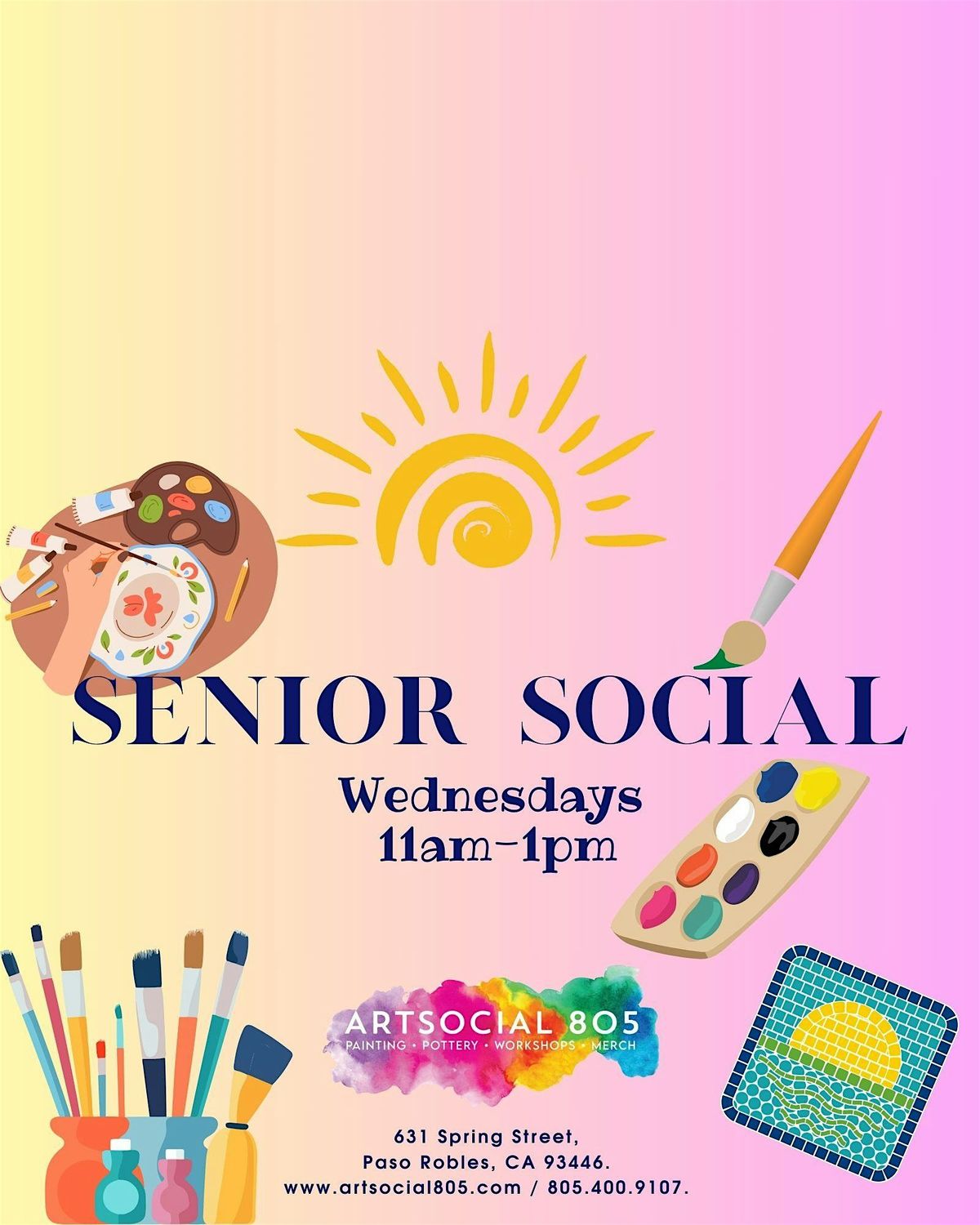 Senior Social at ArtSocial 805