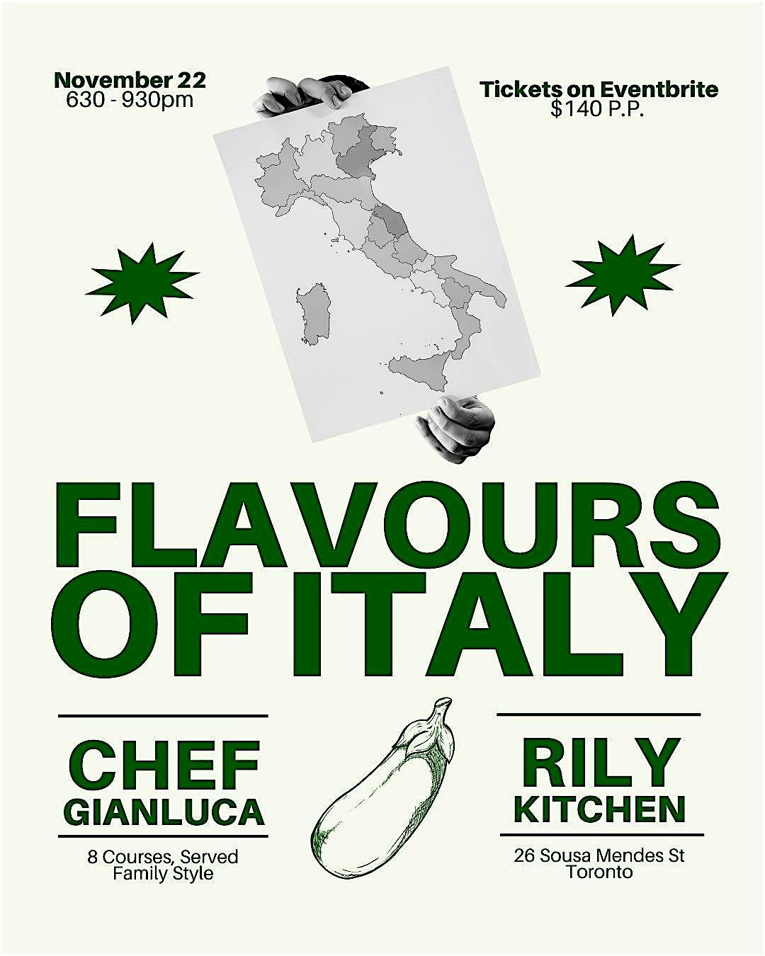 Flavours Of Italy Supper Club!